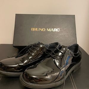 BOGO Bruno Marc Downing Black Patton Leather Men’s Dress Shoes